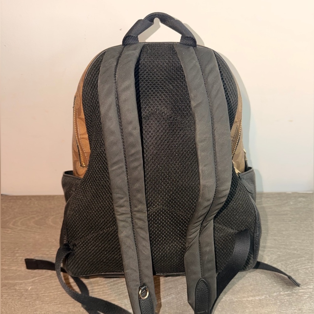 Coach Brown and Black Backpack - Picture 3 of 11